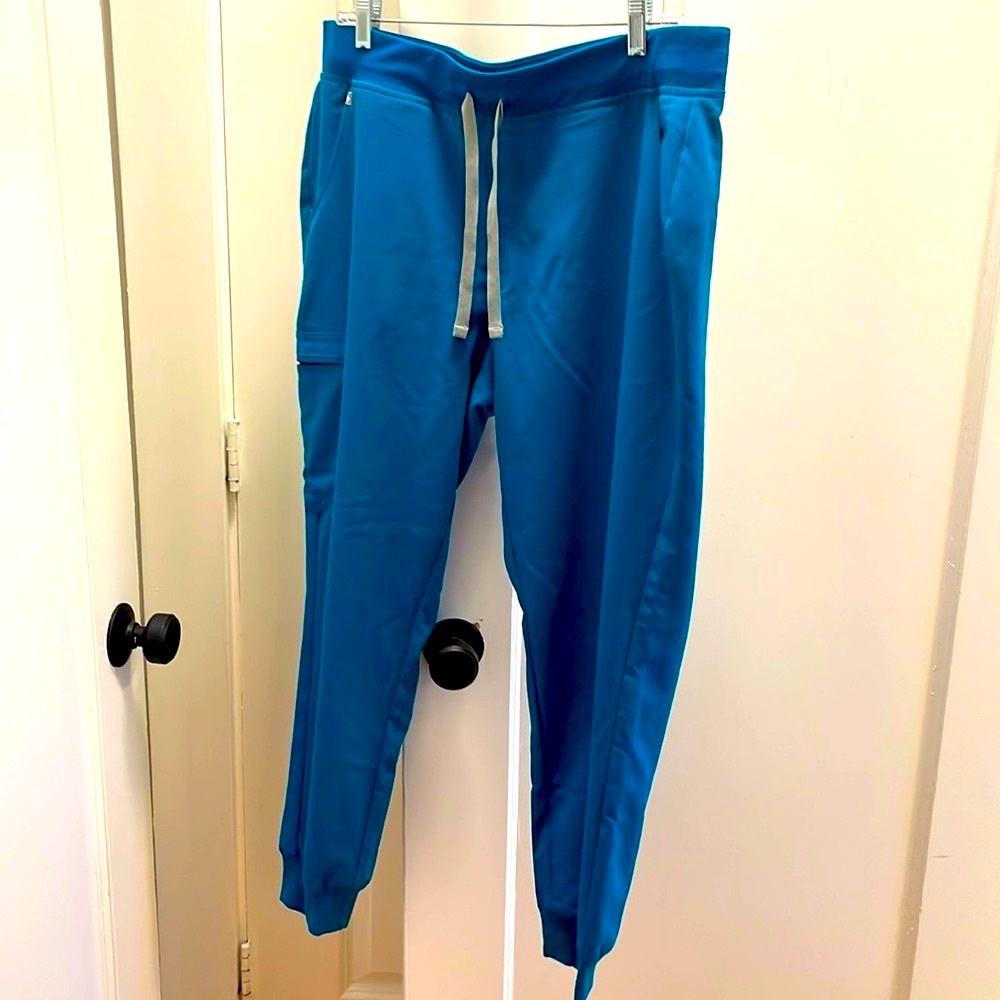 Figs Pacific Blue Zamora joggers scrub pants